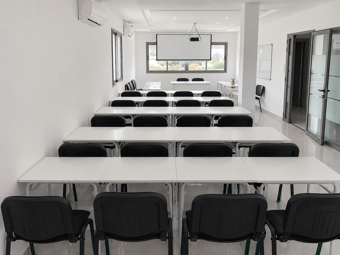 Coworking classroom rented for a 1337 Academy training cohort in Sousse